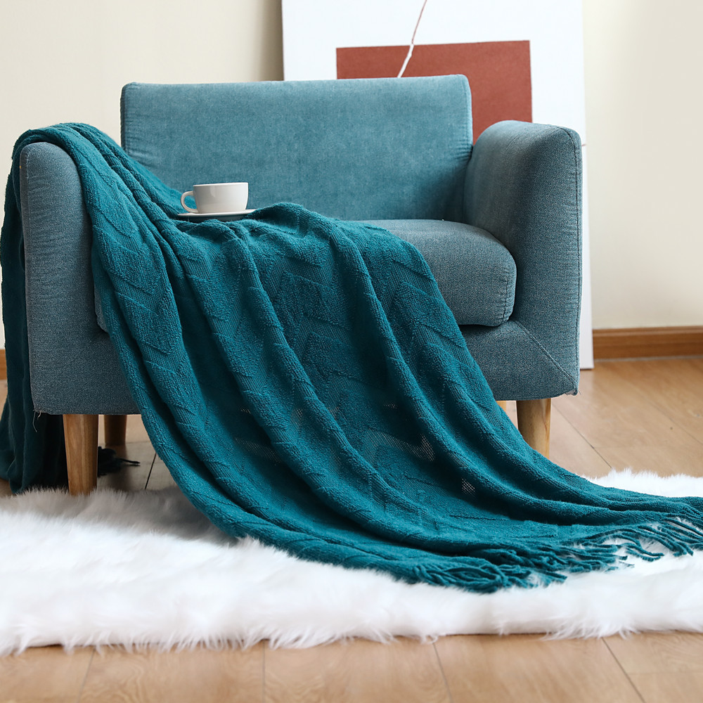 Wool Blanket Herringbone - Плед с узором «елочка» для дивана,