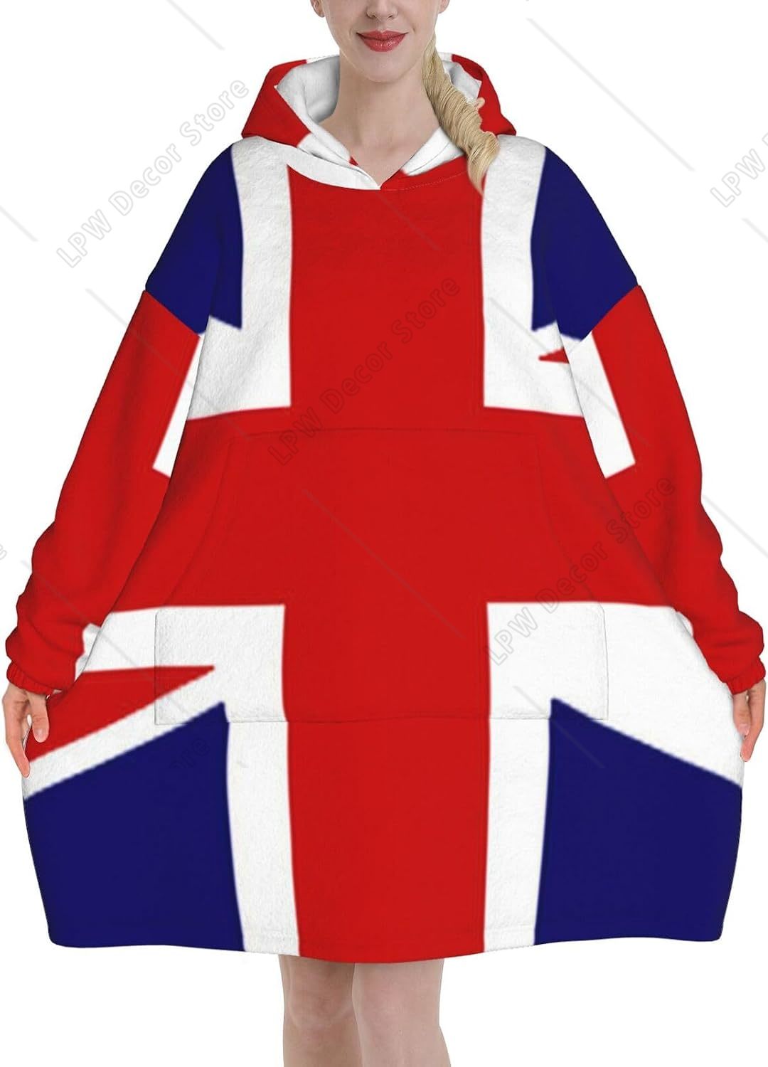 Home Textiles Uk - Толстовки с капюшоном и принтом флага