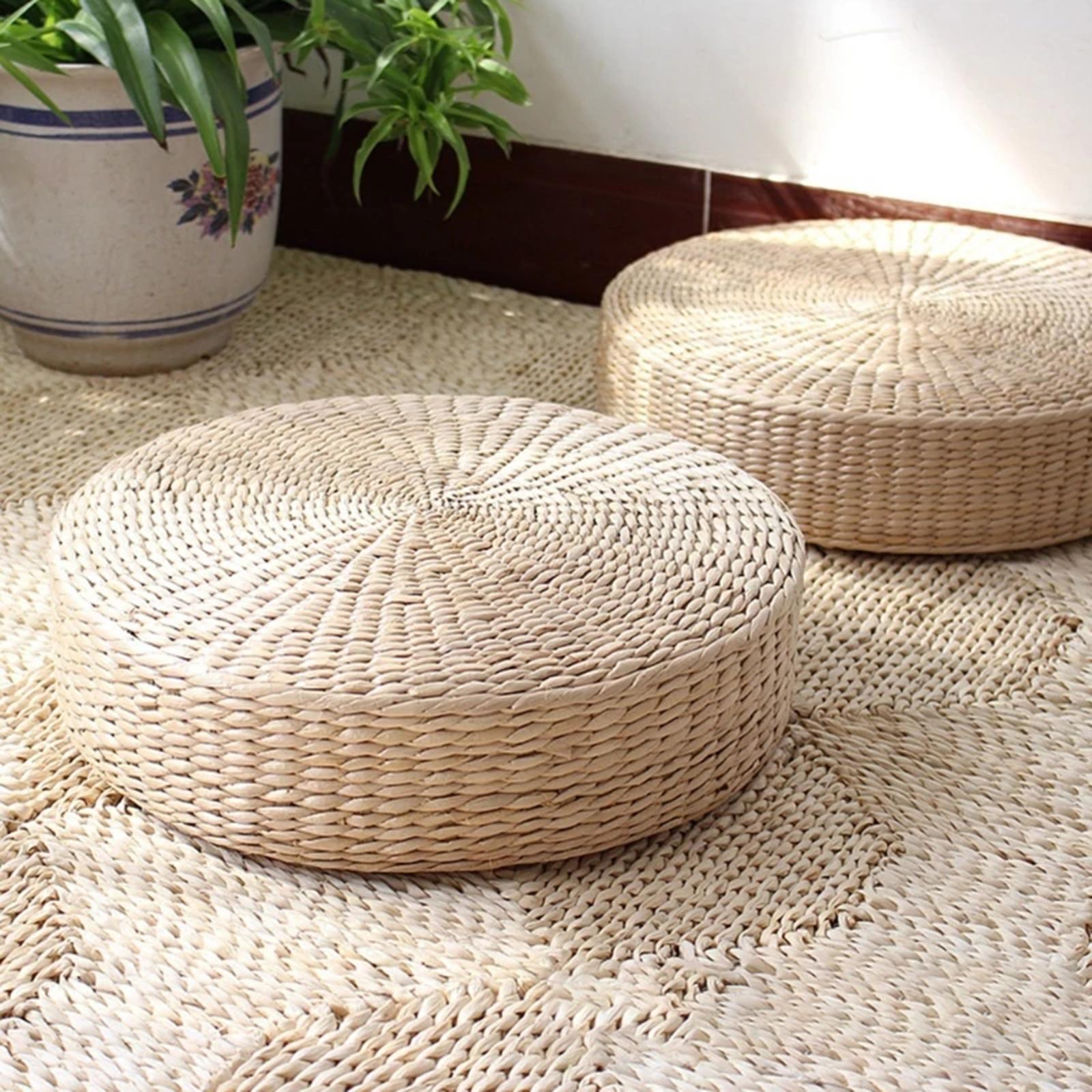 Круглый пуф из натуральной сол – обзор и цена Japanese Home Textiles