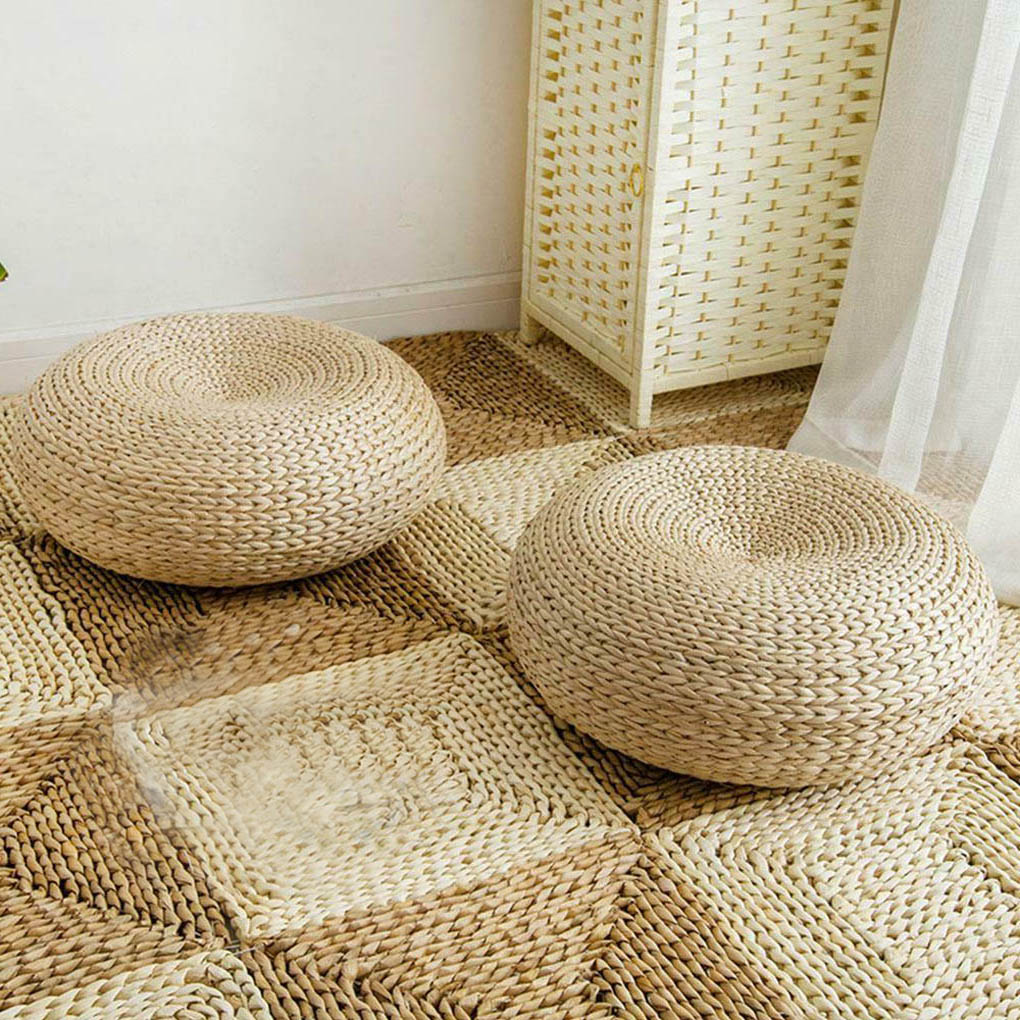 Круглый пуф из натуральной сол – обзор и цена Japanese Home Textiles