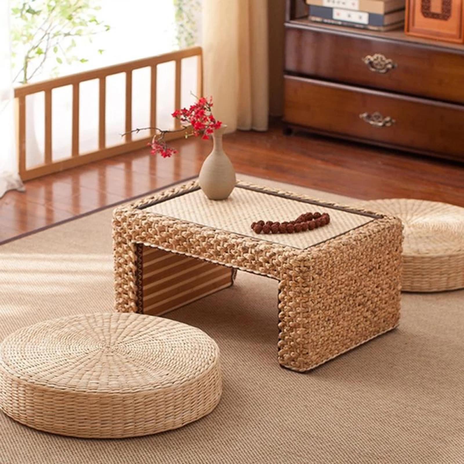 Круглый пуф из натуральной сол – обзор и цена Japanese Home Textiles