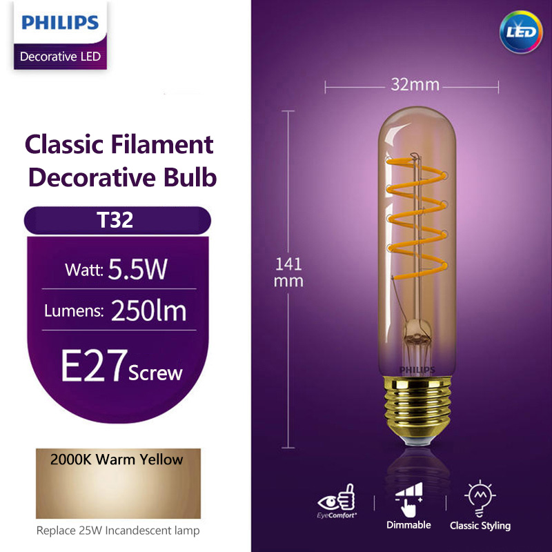 Декоративная светодиодная ламп – обзор и цена Philips Bulb Led Classic