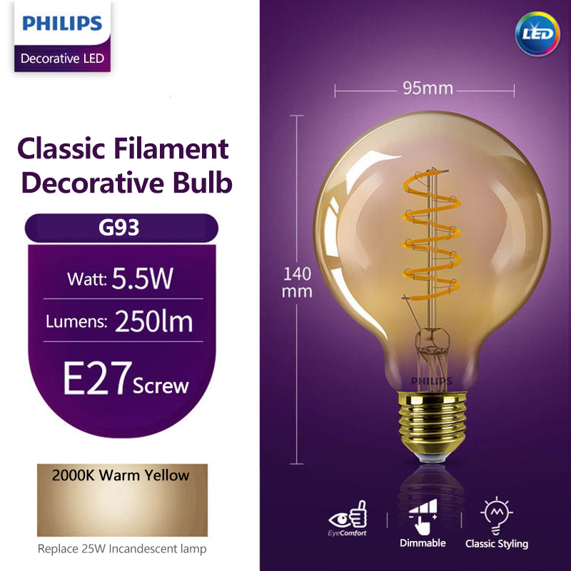 Декоративная светодиодная ламп – обзор и цена Philips Bulb Led Classic
