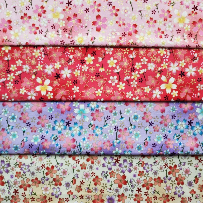 Хлопковая ткань с золотой фоль – обзор и цена Japanese Home Textiles