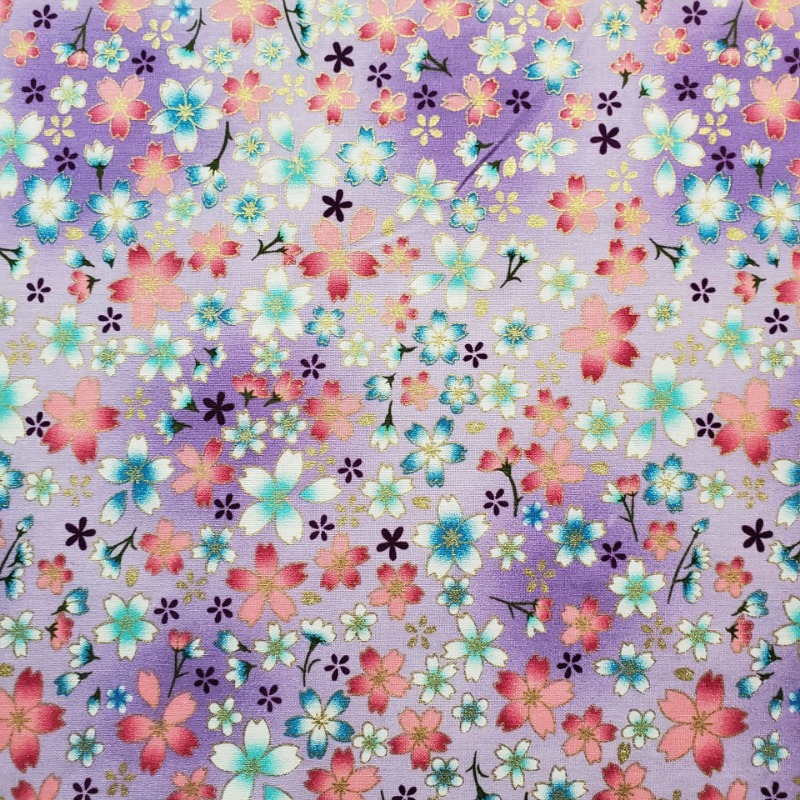 Хлопковая ткань с золотой фоль – обзор и цена Japanese Home Textiles