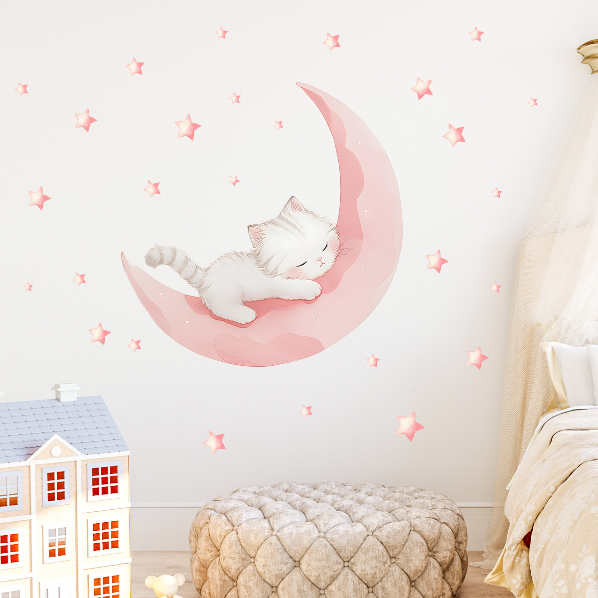 Мультяшные розовые наклейки на – обзор и цена Xt Home Textiles