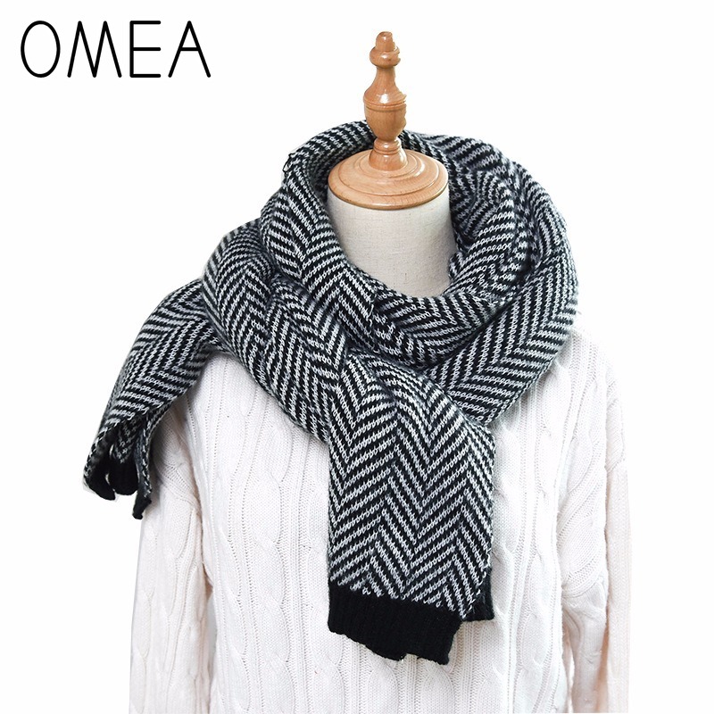 OMEA 2019 кашемировый шарф зим – обзор и цена Wool Blanket Herringbone