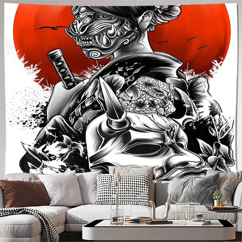 Японский самурайский гобелен,  – обзор и цена Japanese Home Textiles