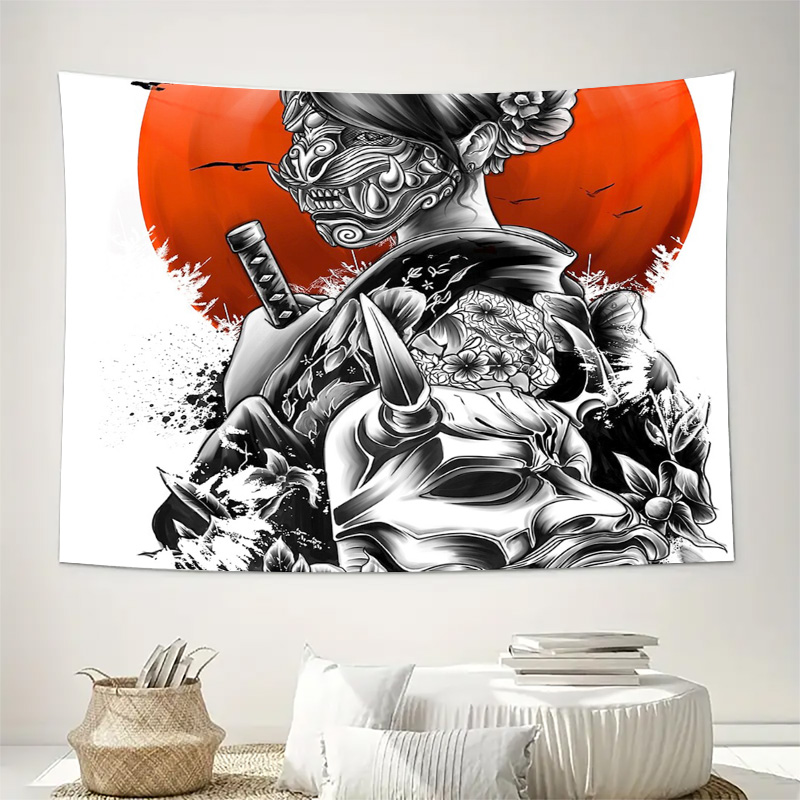 Японский самурайский гобелен,  – обзор и цена Japanese Home Textiles