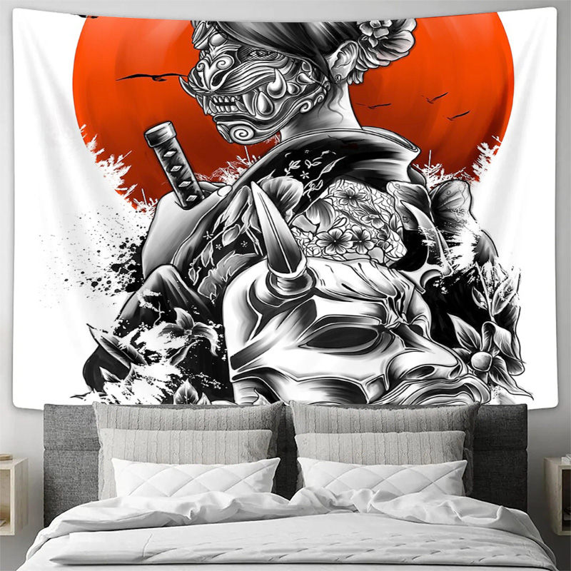 Японский самурайский гобелен,  – обзор и цена Japanese Home Textiles